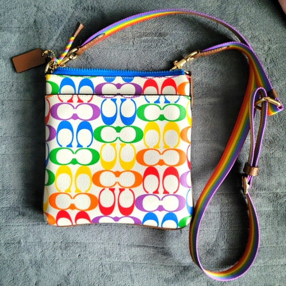 SOLD Authentic COACH Limited Edition Jess Slim Crossbody Canvas Bag - Picture 2 of 7